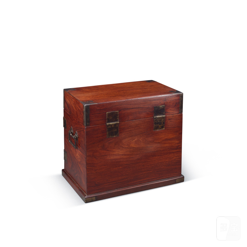 A huanghuali seal chest, guanpixiang, Late Ming - early Qing dynasty | 明末清初 黃花梨官皮箱 - 图3